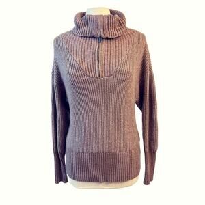 CUPCAKES & CASHMERE half zip pullover sweater M